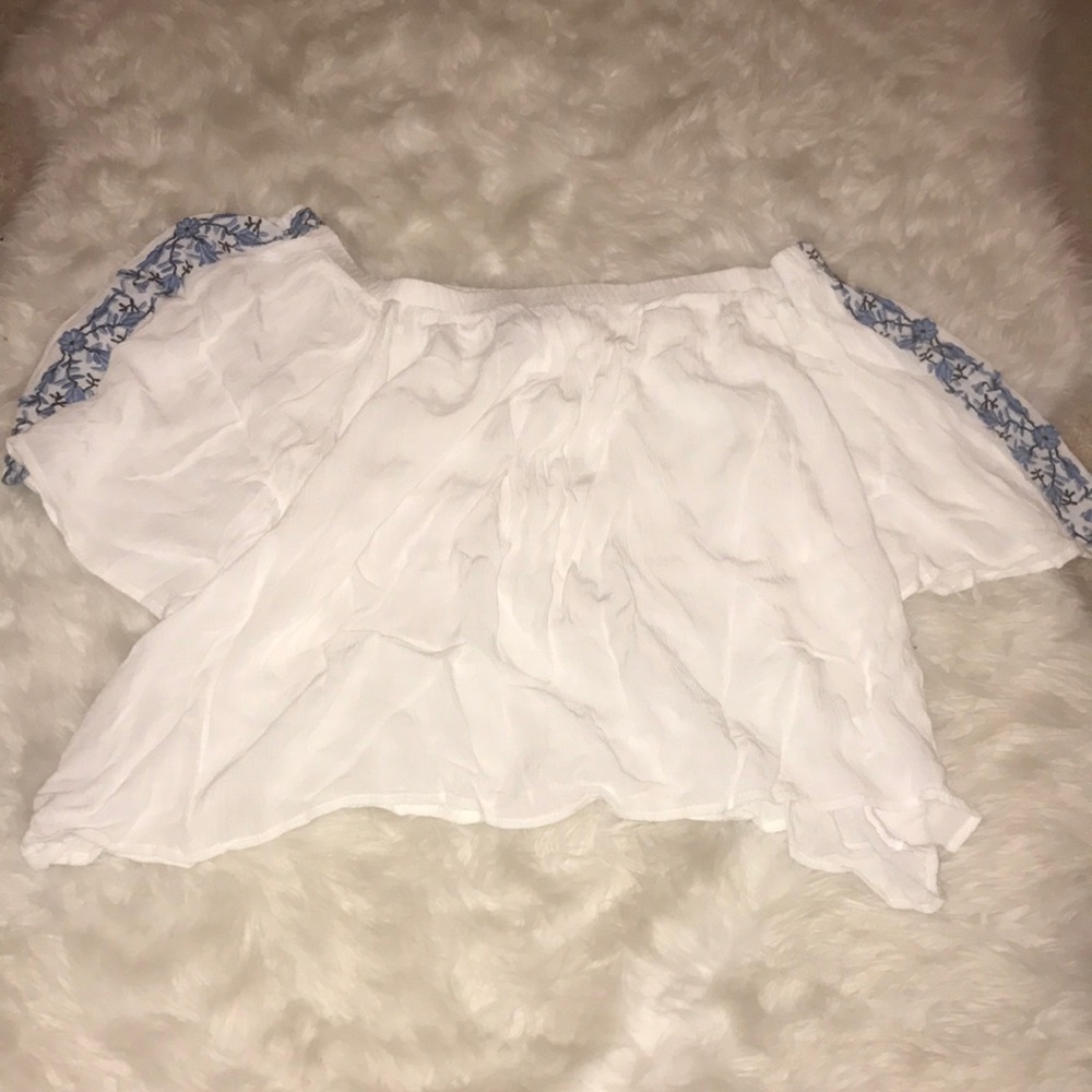 White off the shoulder top